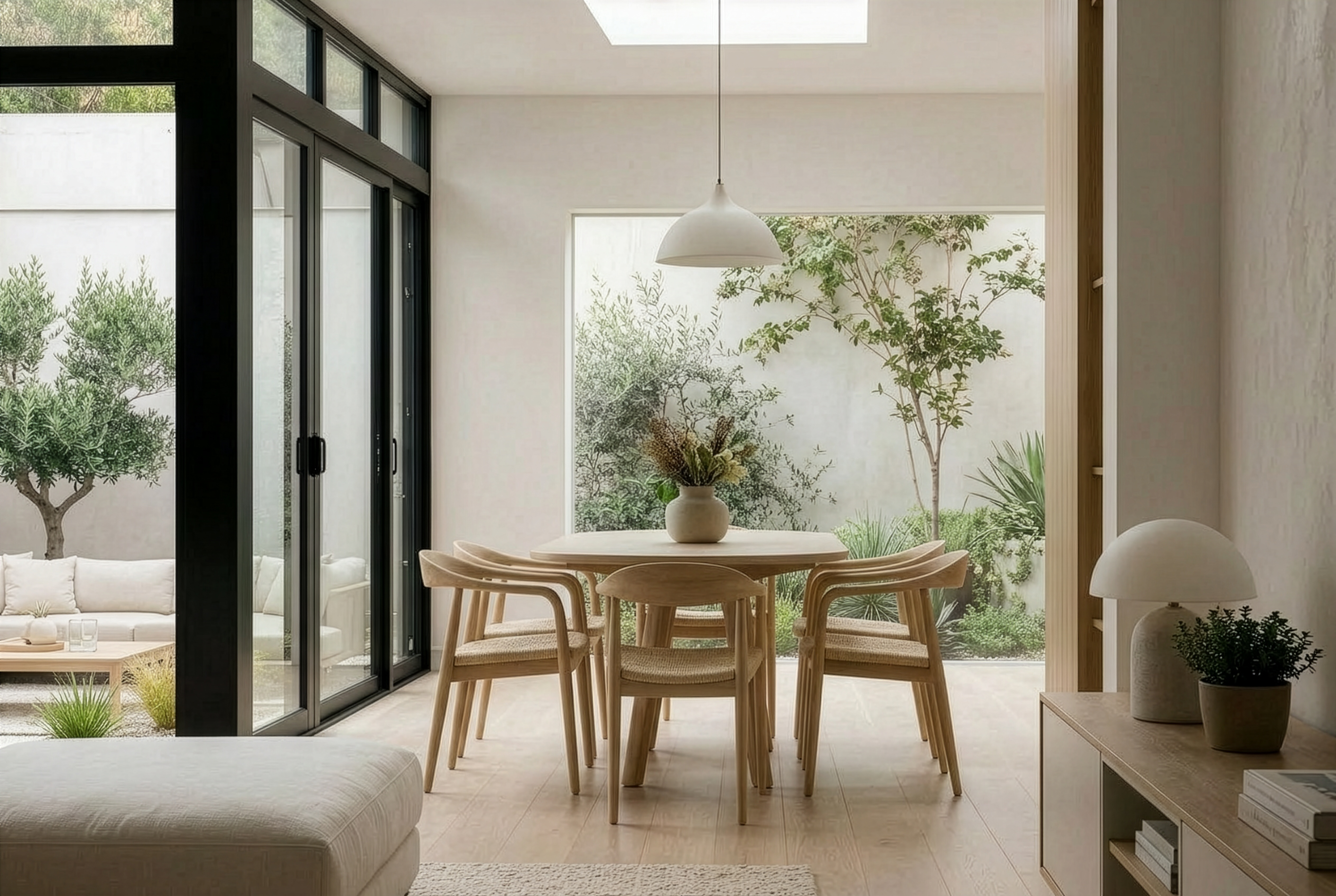 Dining with garden